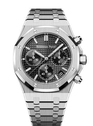 Audemars Piguet watch Royal Oak black dial in steel