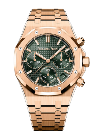 Audemars Piguet Royal Oak green dial in rose gold