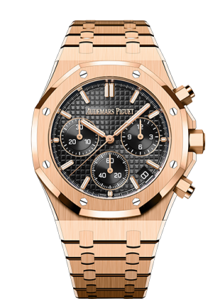 Audemars Piguet Royal Oak black dial in rose gold